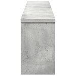 vidaXL Porte-manteau mural avec étagère Montage mural avec stockage Gris béton 100 x 16 x 26 cm