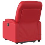 vidaXL Fauteuil inclinable de massage Rouge Similicuir