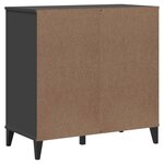 vidaXL Buffet VIKEN gris anthracite 80x40x80 cm bois d'ingénierie