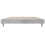 vidaXL Cadre de lit sans matelas gris béton 100x200 cm