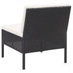 Salon de jardin meuble d'extérieur ensemble de mobilier 6 pièces avec coussins résine tressée noir 02_0016915