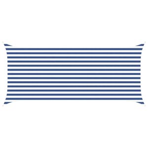 vidaXL Voile d'ombre Bleu et Blanc 2 x 4 5 m 100 polyester Oxford