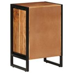 vidaXL Armoire de salle de bain bois massif d'acacia et fer