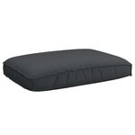 vidaXL Coussin Tissu Oxford Noir 120 x 80 x 12 cm
