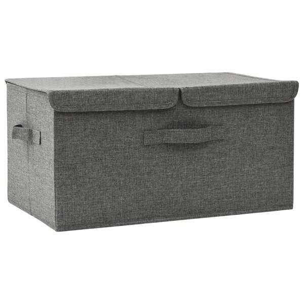 vidaXL Boîte de rangement Tissu 50x30x25 cm Anthracite