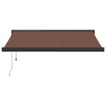 vidaXL Auvent rétractable automatique marron 350x250 cm