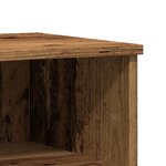 vidaXL Tables de chevet 2 Pièces vieux bois 40x35x50 cm bois d’ingénierie
