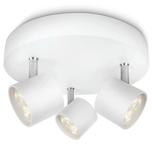 Philips plafonnier led myliving star 3 x 4 5 w blanc 562433116