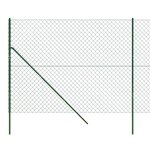 vidaXL Clôture en mailles de chaîne vert 1 6x10 m