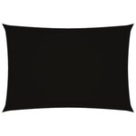 vidaXL Voile de parasol tissu oxford rectangulaire 2 5x4 5 m noir