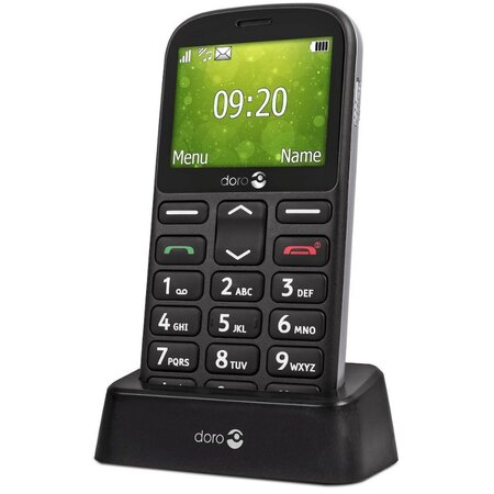 Téléphone portable amplifié doro 1361 noir double sim