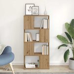 vidaXL Centre de divertissement Marron 60 x 24 x 124 cm