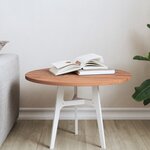 vidaXL Dessus de table Ø50x1 5 cm rond bois massif de hêtre