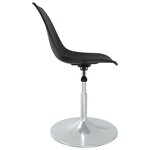 Vidaxl chaises à manger pivotantes lot de 4 noir pp
