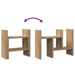 vidaXL Organiseur de bureau chêne artisanal 34.5 x 15.5 x 35.5 cm