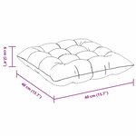 vidaXL Coussins de siège 2 Pièces Vert foncé 40 x 40 x 6 cm tissu