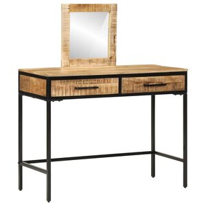 vidaXL Table de Toilette avec tiroir Marron 100 x 40 x 120 cm