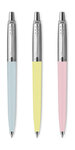 PARKER Jotter Originals Pastel Trio, Stylos bille Bleu, Rose et Jaune pastel, recharge bleue pointe moyenne