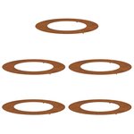 vidaXL Planteur acier Corten Acier Corten Grand Incrustations décoratives