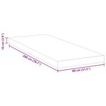 vidaXL Coussins de Matelas Blanc 80 x 200 cm