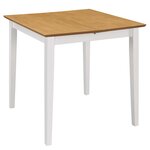 vidaXL Mobilier de salle à manger 3 Pièces MDF Blanc
