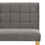 vidaXL Banc 140 cm Gris Velours