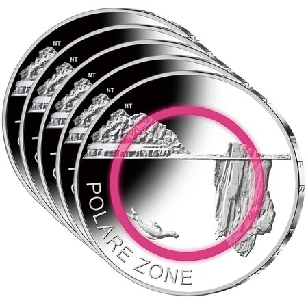 Pack pièces de monnaie 5 euro Allemagne 2021 (les 5 ateliers A, D, F, G et J) BE – Zone polaire