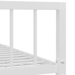vidaXL Cadre de lit Blanc Métal 90 x 200 cm