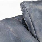 vidaXL Chaise cabriolet Gris cuir véritable