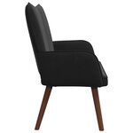 vidaXL Sofa 2 places Noir 115 x 61 x 87 cm Velours