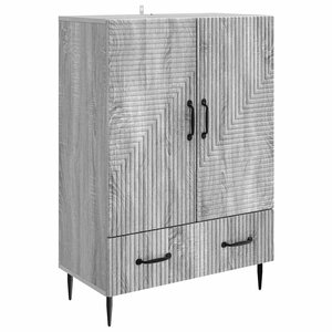 vidaXL Buffet Sonoma gris 66 x 34 5 x 95 cm Bois d'ingénierie
