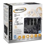 INFOSEC Onduleur haute fréquence Z3 ZenBox EX 700 - 700 VA 8 Prises FR/SCHUKO