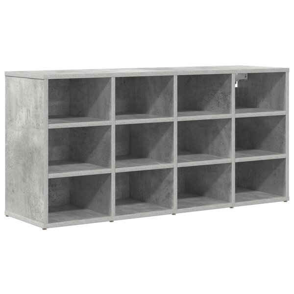 vidaXL Cabinet à chaussures Gris béton 103x30x51 cm Bois d'ingénierie
