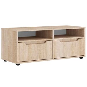 vidaXL Meuble TV VISNES chêne sonoma 100x40x38 cm bois d'ingénierie