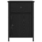 vidaXL Tables de chevet 2 Pièces Chêne noir 40x42x60 cm Bois d'ingénierie