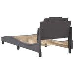 vidaXL Cadre de lit sans matelas gris 80x200 cm similicuir