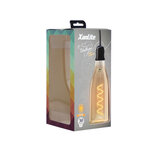 Ampoule led déco bouteille au verre ambré  culot e27  4w cons. (30w eq.)  350 lumens  lumière blanc chaud