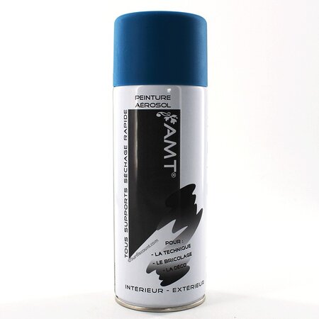 Bombe de peinture bleu canard mat 330ml - amt