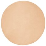 vidaXL Tapis en Fourrure Synthétique de Lapin Taupe Ø 160 cm Polyester