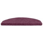 vidaXL Tapis d'escalier auto-adhésifs 15 Pièces Violet foncé