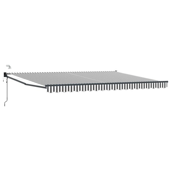 vidaXL Auvent rétractable électrique Anthracite et blanc 4 × 3 m
