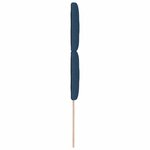 vidaXL Tête de lit avec des lumières à LED Réglable Bleu 90 cm tissu