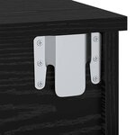 vidaXL Table de chevet Chêne noir 40 x 31 x 15 cm Bois d'ingénierie
