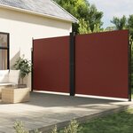 vidaXL Auvent latéral rétractable marron 200x600 cm