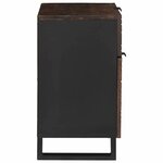 vidaXL Cabinet de chevet Noyer 50 x 33 x 60 cm bois de manguier massif