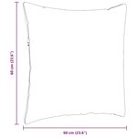 vidaXL Coussins de canapé 2 Pièces Marron 60 x 60 cm