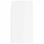 vidaXL Armoire murale Blanc brillant 60x31x60 cm Bois d'ingénierie