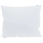 vidaXL Oreiller avec oreiller Blanc 60 x 70 cm Plume
