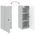 vidaXL Armoire Murale Blanc 33 x 34 5 x 90 cm Bois d'ingénierie