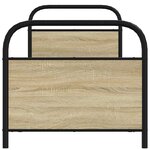 vidaXL Cadre de lit sans matelas 80x200cm chêne sonoma bois ingénierie